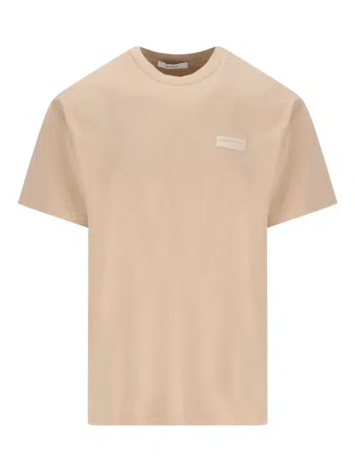 Givenchy Logo Cotton Jersey T-shirt In Neutral