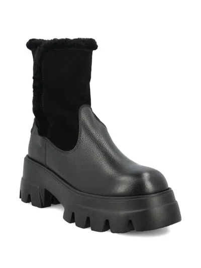 Bogner Shearling Lug-sole Boots In Multi