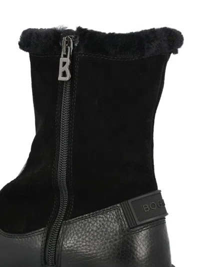 Bogner Shearling Lug-sole Boots In Multi