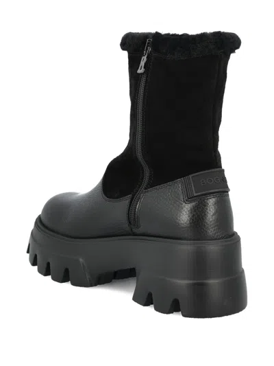 Bogner Shearling Lug-sole Boots In Multi