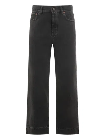 Chloé Straight Leg Five-pocket Trousers With Belt Loops In Black