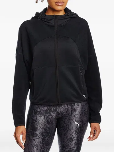 Puma Yogini Zip-up Hoodie In Black