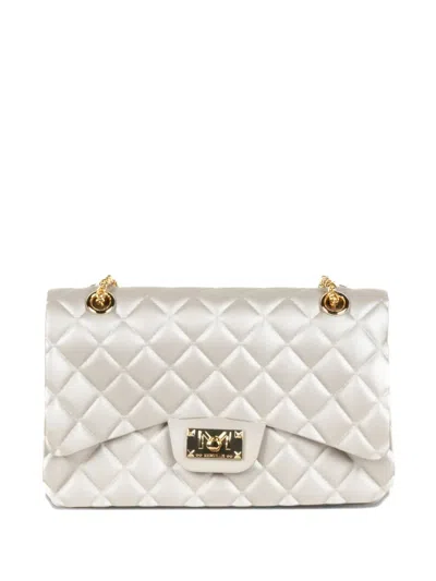 Marc Ellis Quilted Chain Shoulder Bag In Metallic