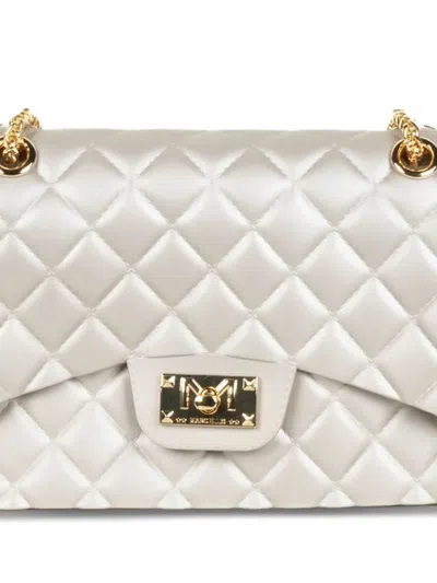 Marc Ellis Quilted Chain Shoulder Bag In Metallic