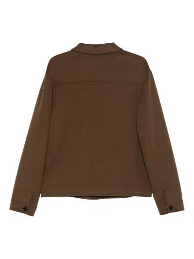 Low Brand Button-up Jacket In Brown