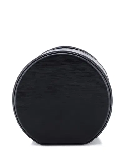 Pre-owned Louis Vuitton Cannes Beauty Case Epi Leather Satchel In Black