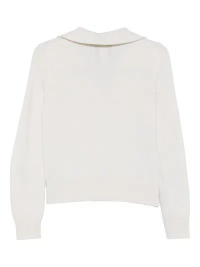 Vanisé Polo-collar Sweater In Neutral