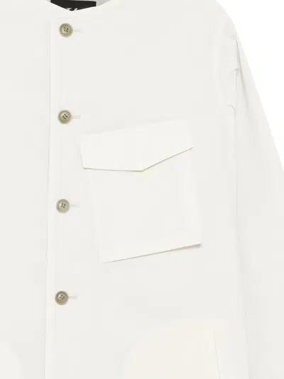 Y's Pe/tafta Pocket Jacket In White
