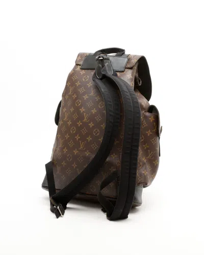 Pre-owned Louis Vuitton Macassar Christopher Mm Backpack In Brown