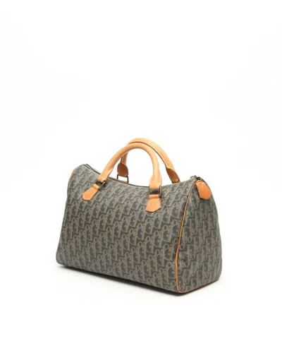 Dior Christian  Oblique Boston Bag In Multi