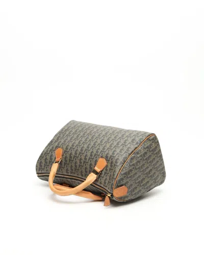 Dior Christian  Oblique Boston Bag In Multi