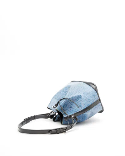 Pre-owned Louis Vuitton Epi Denim Petit Noé Bag In Blue