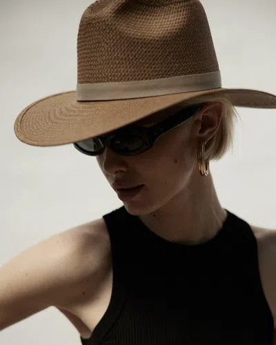 Janessa Leone Adriana Hat In Brown