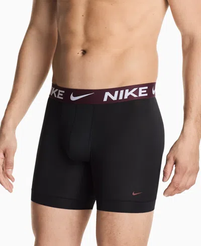 Nike Men's 3-pack Dri-fit Essential Micro Boxer Briefs In Black