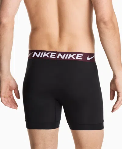 Nike Men's 3-pack Dri-fit Essential Micro Boxer Briefs In Black