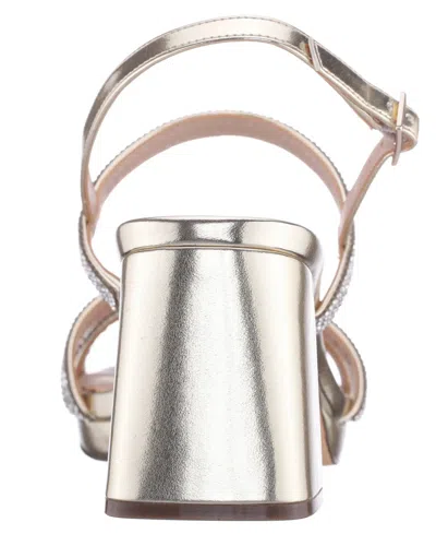 Nina Women's Berna Block-heel Strappy Sandals In Silver