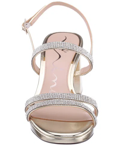 Nina Women's Berna Block-heel Strappy Sandals In Silver