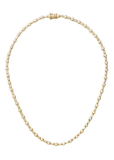 Missoma X Lucy Williams 18ct Gold Plated Tennis Necklace In Gold