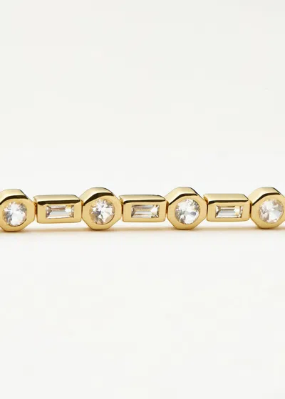 Missoma X Lucy Williams 18ct Gold Plated Tennis Necklace In Gold