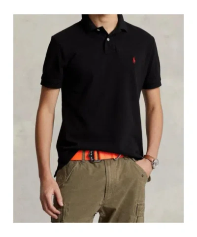 Ralph Lauren Short-sleeved Polo Shirt In Black