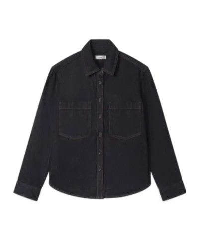 Frame Long Sleeve Shirt In Black