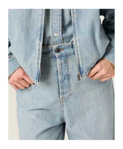 Miu Miu Chambray Jeans In Blue