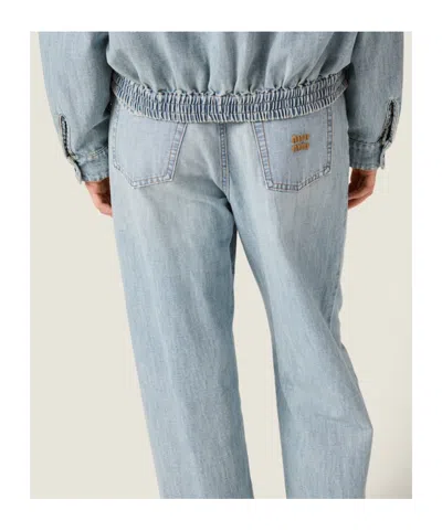Miu Miu Chambray Jeans In Blue