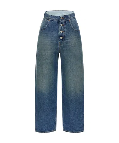 Mm6 Maison Margiela Straight-leg Jeans In Blue
