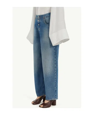 Mm6 Maison Margiela Straight-leg Jeans In Blue