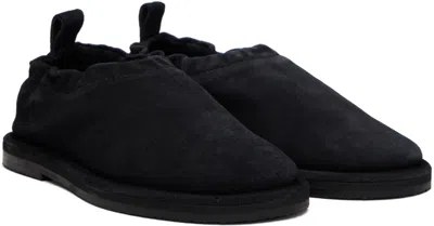 Studio Nicholson Korine Suede Loafers In Black