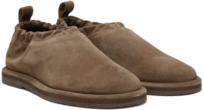 Studio Nicholson Korine Suede Loafers In Brown