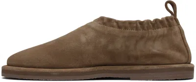Studio Nicholson Korine Suede Loafers In Brown