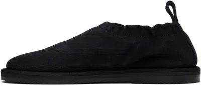 Studio Nicholson Korine Suede Loafers In Black
