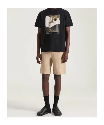 Givenchy Chic Couture Seam Chino Shorts In Brown
