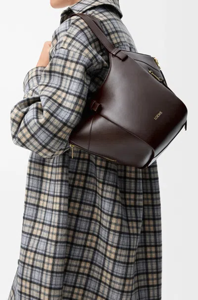 Loewe Hammock Flip Shoulder Bag In Brown