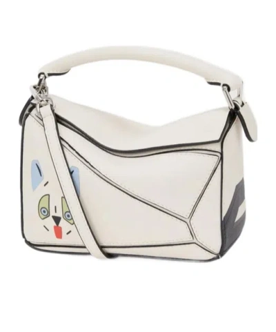Loewe X Louis Wain Shoulder Bag In White
