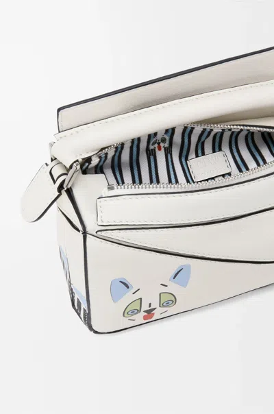 Loewe X Louis Wain Shoulder Bag In White