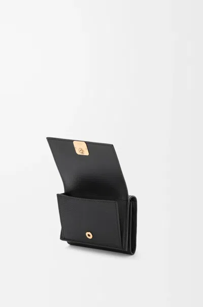 Loewe Anagram Trifold Wallet In Pebble Grained Calfskin In Multi