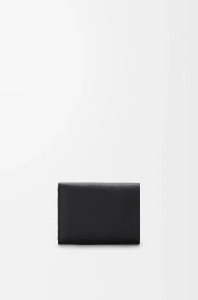 Loewe Anagram Trifold Wallet In Pebble Grained Calfskin In Multi