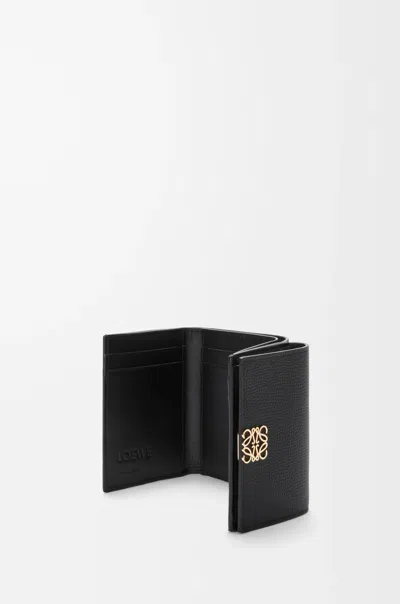 Loewe Anagram Trifold Wallet In Pebble Grained Calfskin In Multi