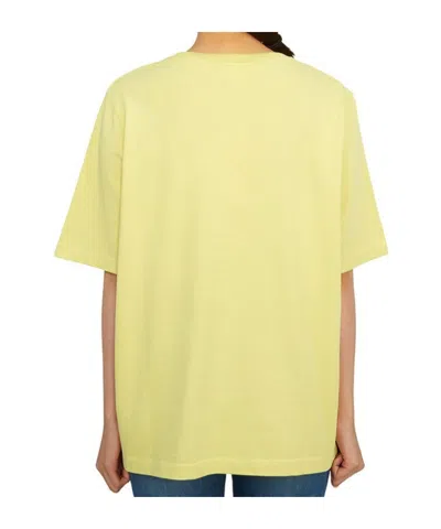 Maison Kitsuné Short Sleeve T-shirt In Yellow