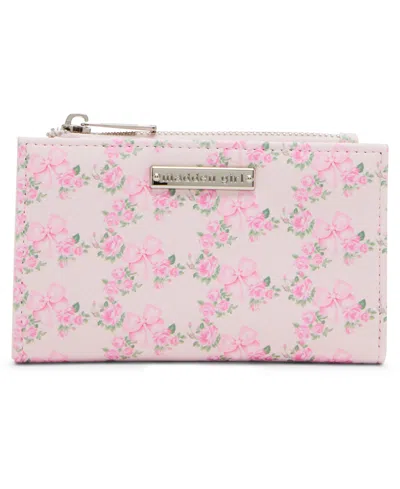 Madden Girl Morr Snap Wallet In Pink