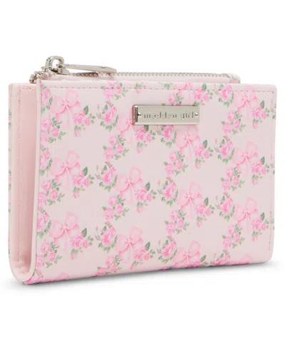 Madden Girl Morr Snap Wallet In Pink