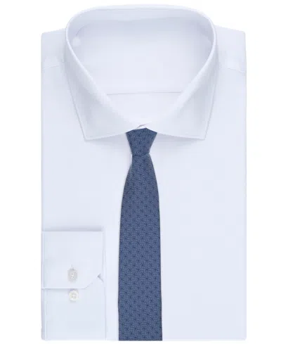 Alfani Men's Tundra Abstract Pattern Tie, Macy's Exclusive In Blue