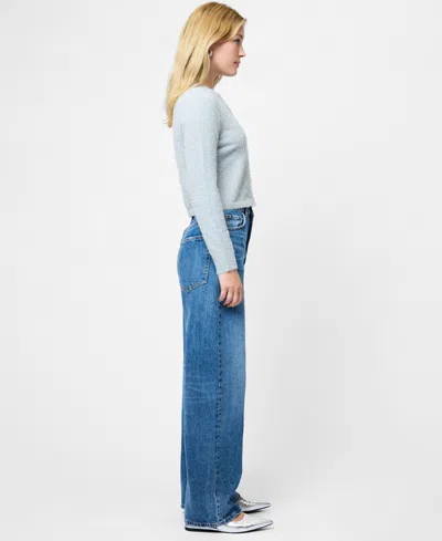 French Connection Fcuk Women's Tinsel Knit Slim Long Sleeves Cardigan Sweater In Gray