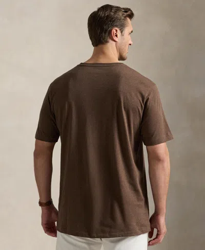 Polo Ralph Lauren Men's Big & Tall Classic Fit V-neck T-shirt In Brown