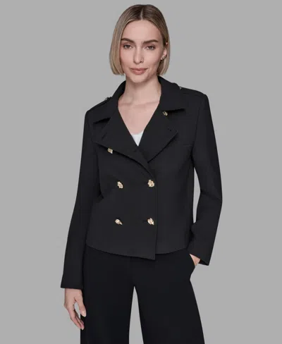 Karl Lagerfeld Women's Double-breasted Jacket In Black