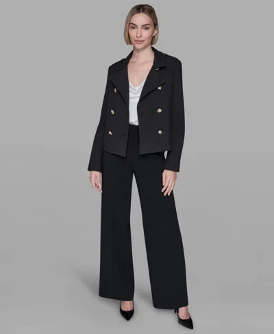 Karl Lagerfeld Women's Double-breasted Jacket In Black