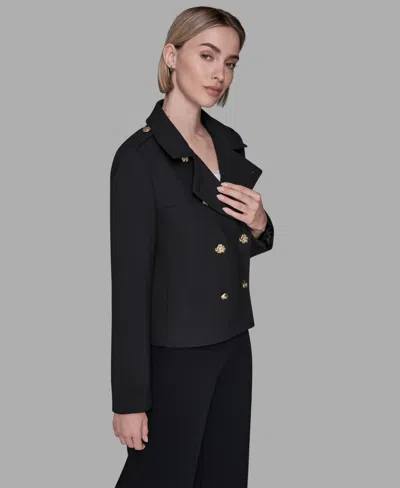 Karl Lagerfeld Women's Double-breasted Jacket In Black
