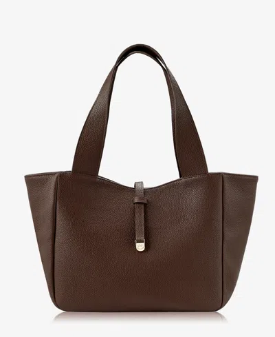Gigi New York Mercer Leather X-large Tote Bag In Brown